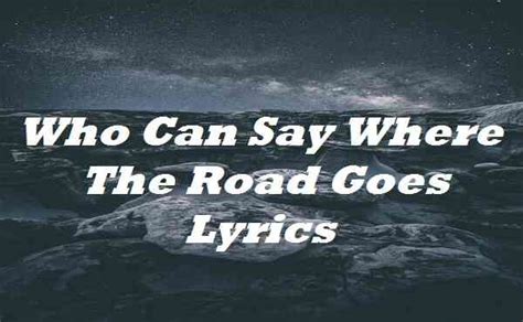 lyrics who can say